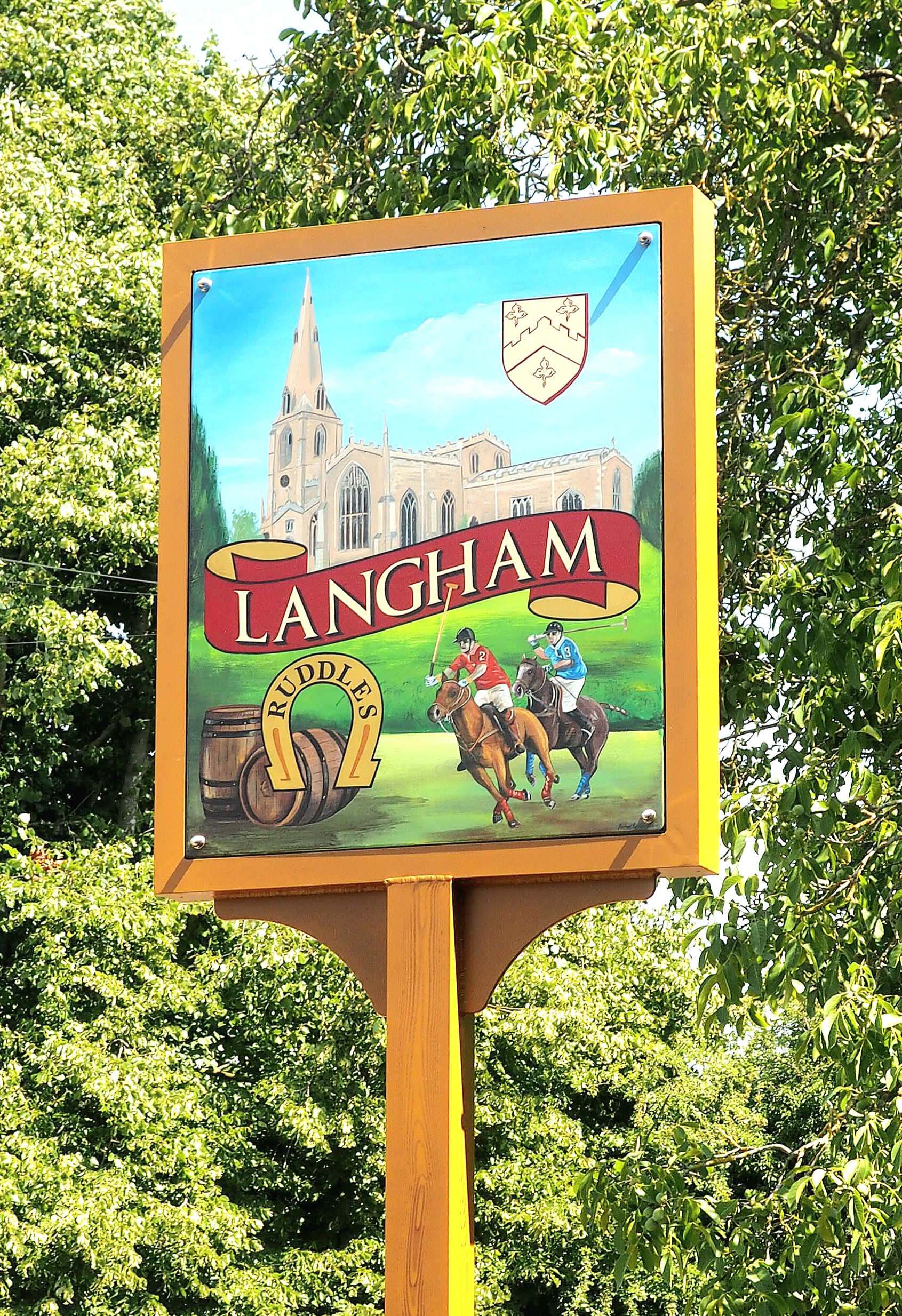 Langham Village Sign